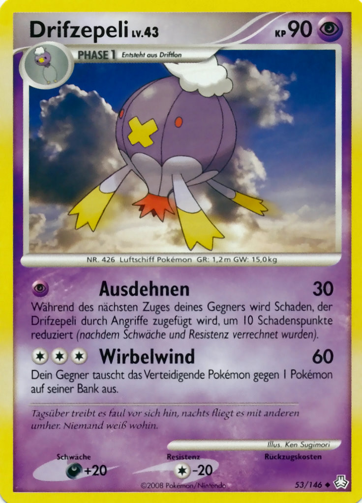Drifzepli 53 — Erwachte Legenden (German Pokémon TCG card)