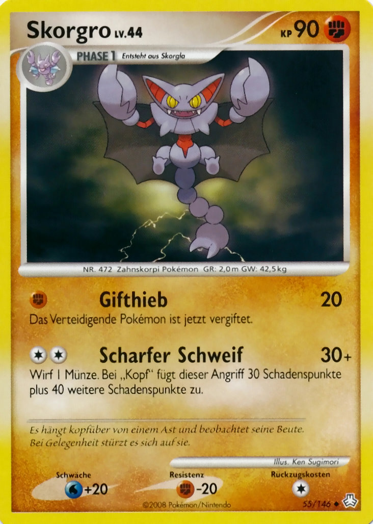 Skorgro 55 — Erwachte Legenden (German Pokémon TCG card)