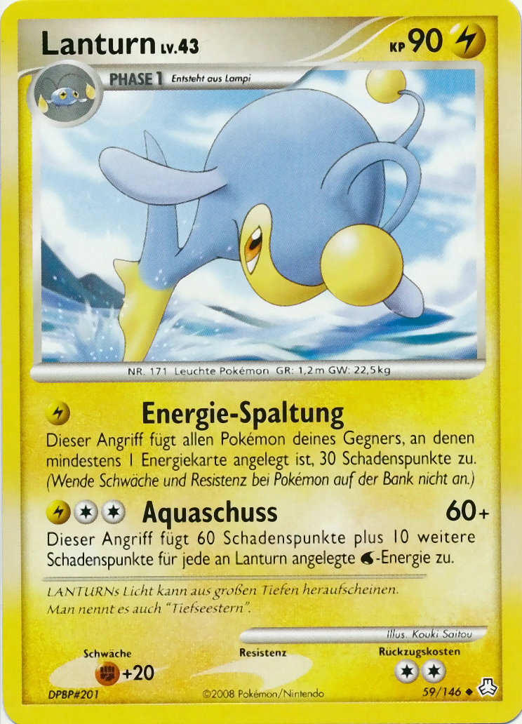 Lanturn 59 — Erwachte Legenden (German Pokémon TCG card)