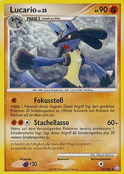 Lucario 61 — Erwachte Legenden (German Pokémon TCG card)