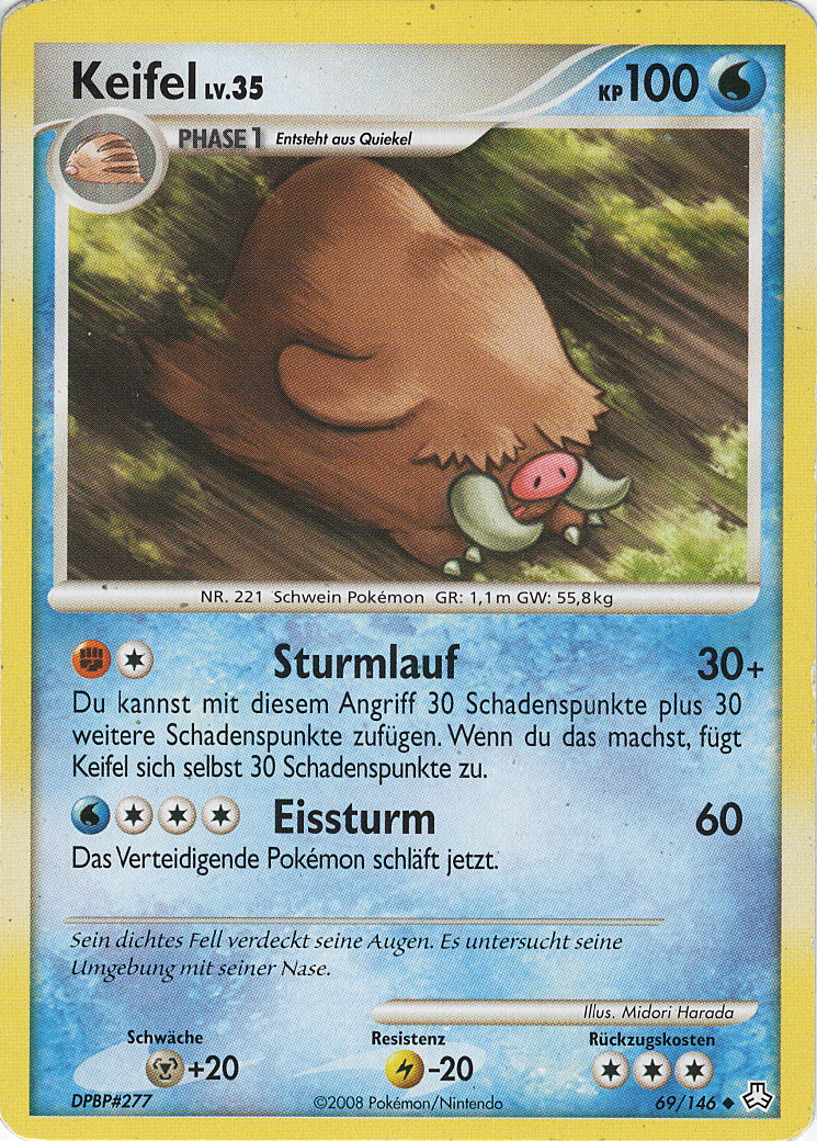 Keifel 69 — Erwachte Legenden (German Pokémon TCG card)
