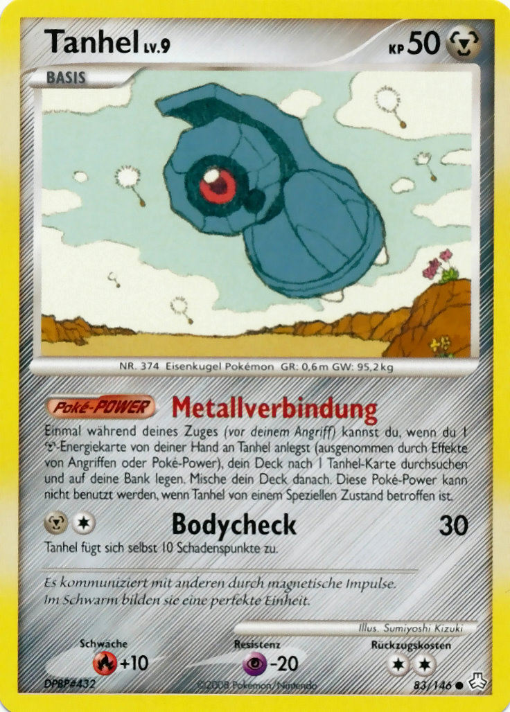 Tanhel 83 — Erwachte Legenden (German Pokémon TCG card)