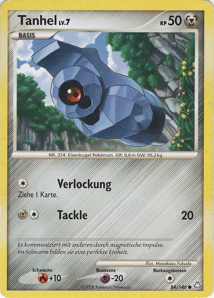Tanhel 84 — Erwachte Legenden (German Pokémon TCG card)