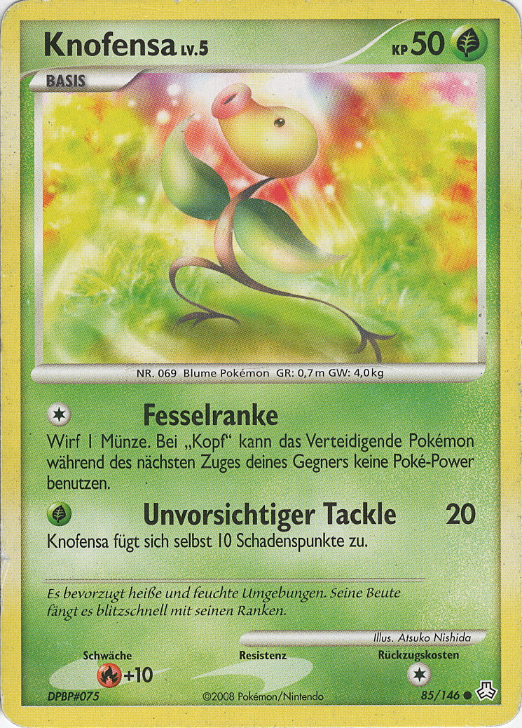 Knofensa 85 — Erwachte Legenden (German Pokémon TCG card)