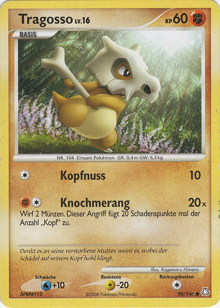 Tragosso 90 — Erwachte Legenden (German Pokémon TCG card)