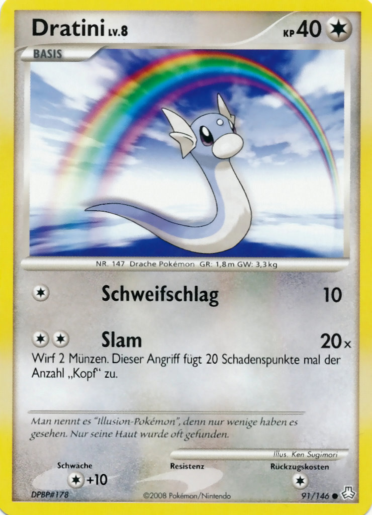 Dratini 91 — Erwachte Legenden (German Pokémon TCG card)