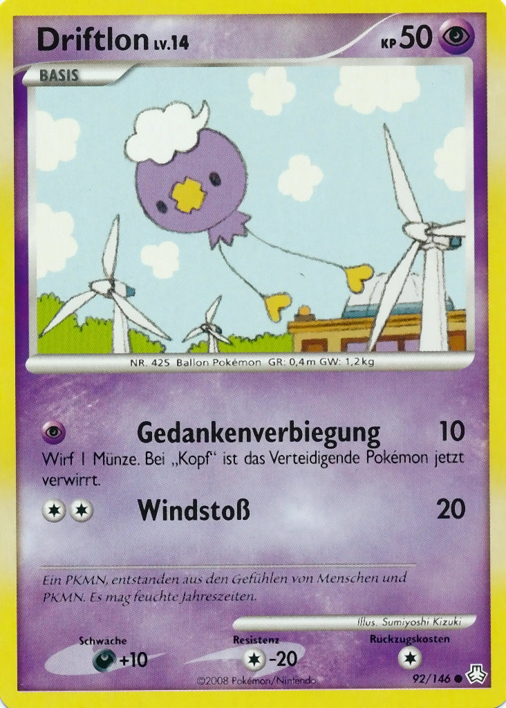 Driftlon 92 — Erwachte Legenden (German Pokémon TCG card)