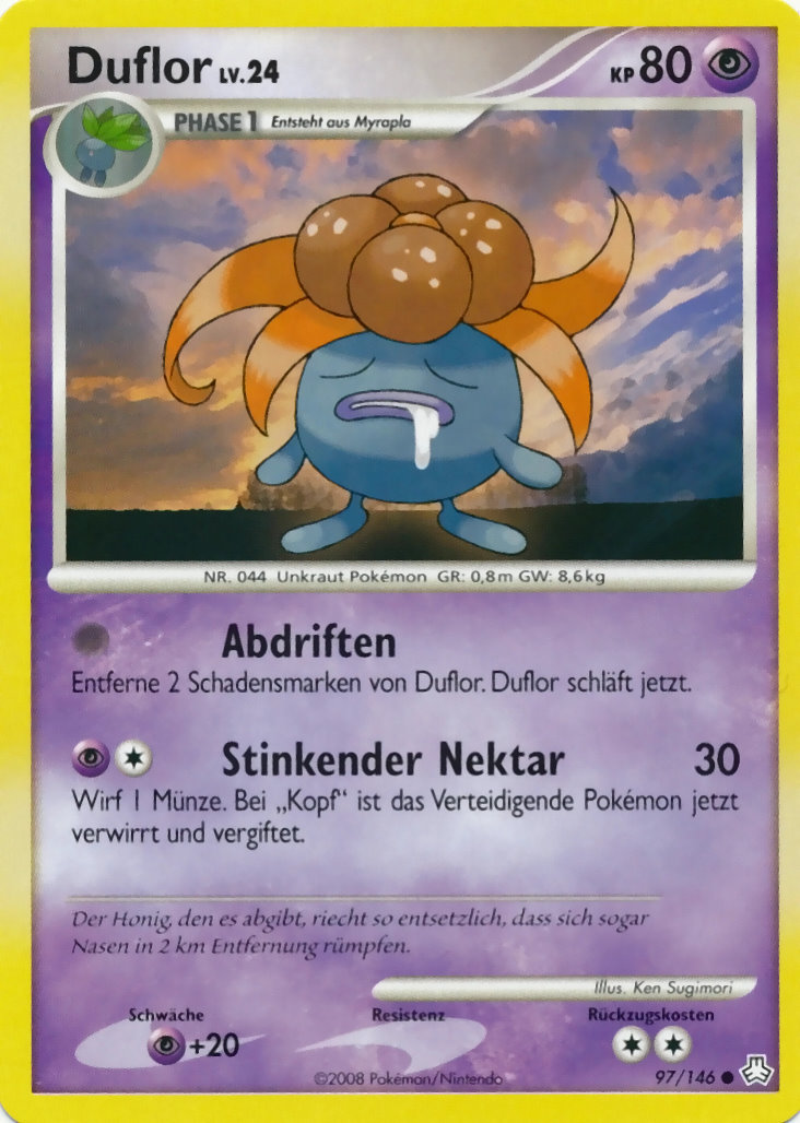 Duflor 97 — Erwachte Legenden (German Pokémon TCG card)