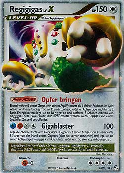 Regigigas 100 — Sturmtief (German Pokémon TCG card)
