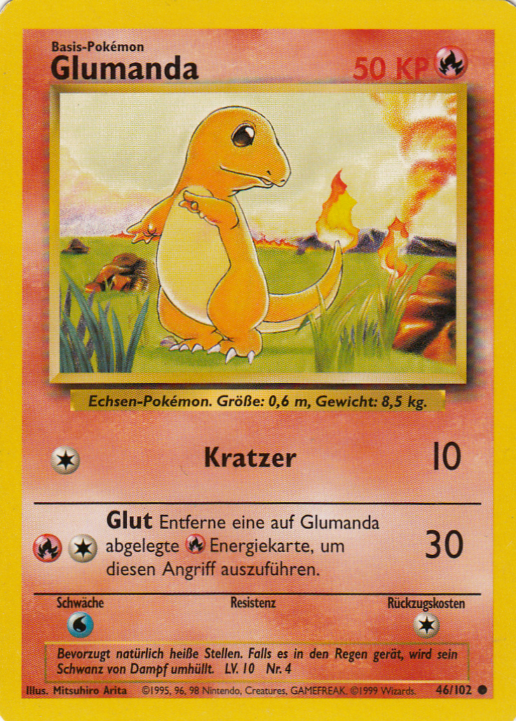 Glumanda 101 — Sturmtief (German Pokémon TCG card)
