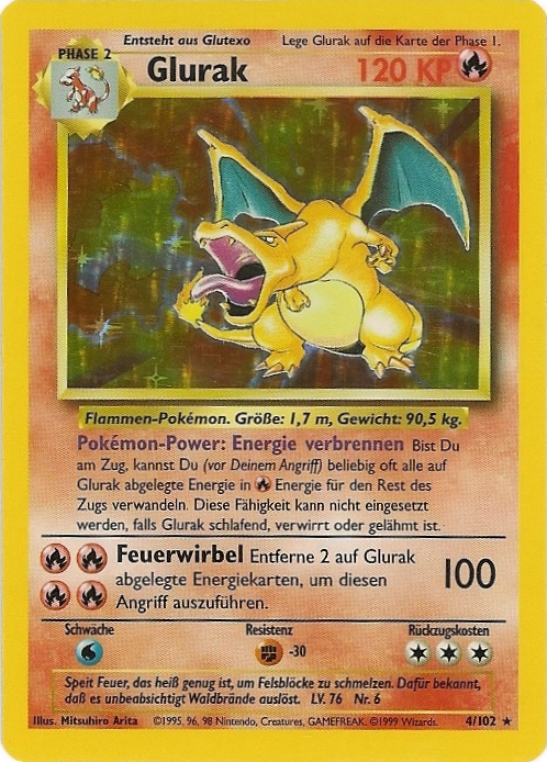 Glurak 103 — Sturmtief (German Pokémon TCG card)