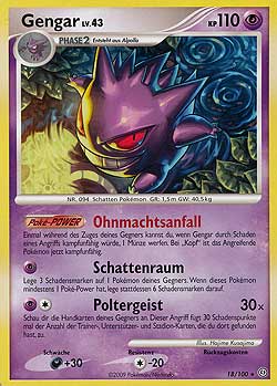 Gengar 18 — Sturmtief (German Pokémon TCG card)