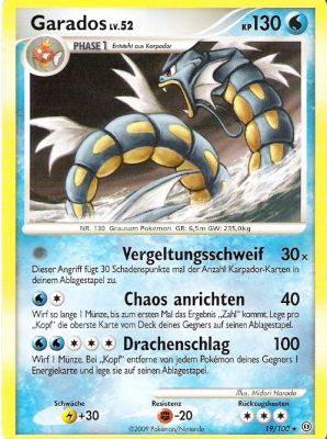 Garados 19 — Sturmtief (German Pokémon TCG card)