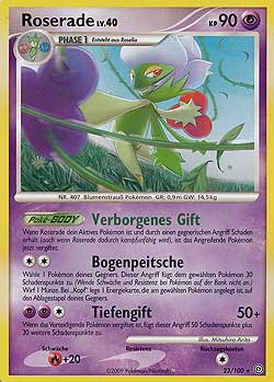 Roserade 23 — Sturmtief (German Pokémon TCG card)
