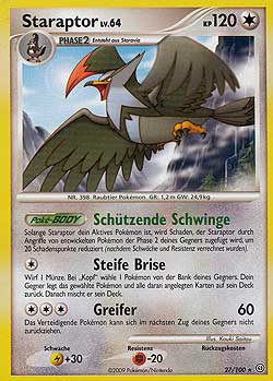 Staraptor 27 — Sturmtief (German Pokémon TCG card)