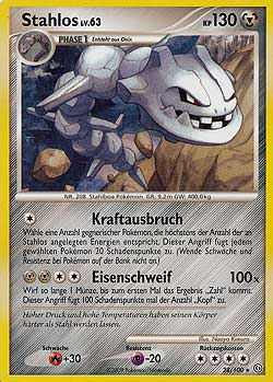 Stahlos 28 — Sturmtief (German Pokémon TCG card)