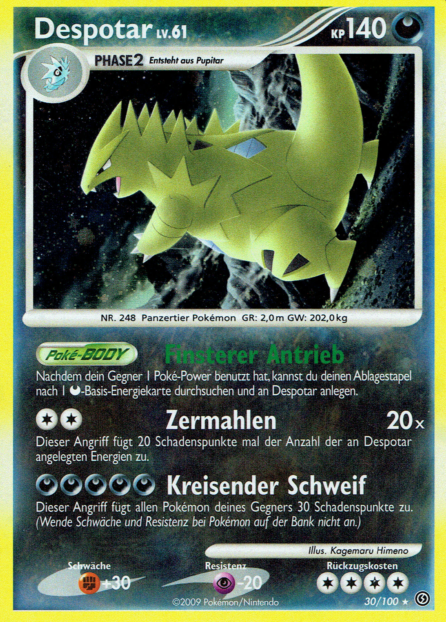 Despotar 30 — Sturmtief (German Pokémon TCG card)
