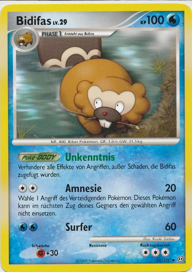 Bidifas 32 — Sturmtief (German Pokémon TCG card)