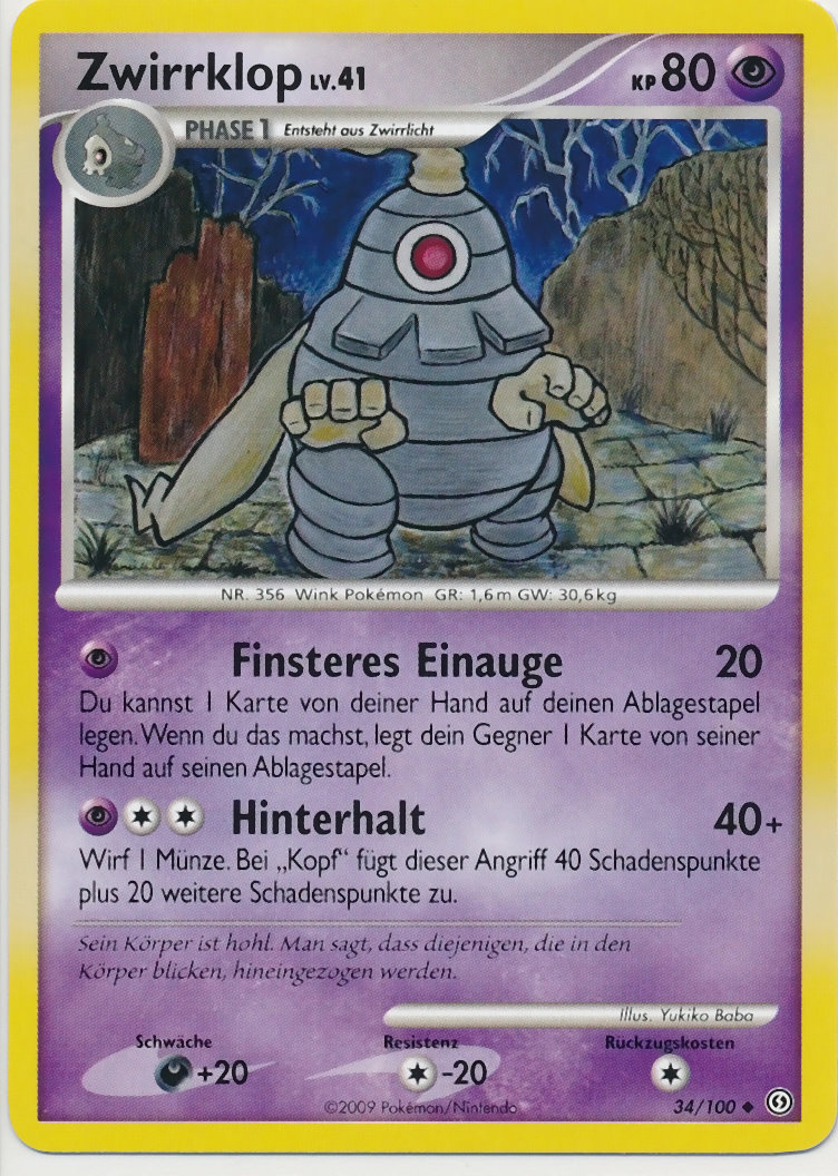Zwirrklop 34 — Sturmtief (German Pokémon TCG card)