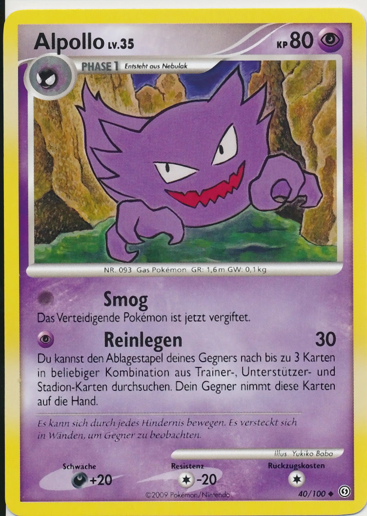 Alpollo 40 — Sturmtief (German Pokémon TCG card)