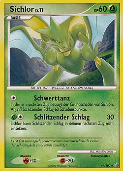 Sichlor 49 — Sturmtief (German Pokémon TCG card)