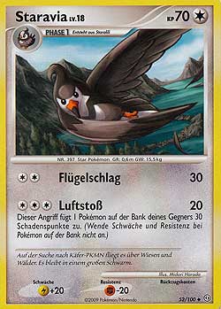 Staravia 52 — Sturmtief (German Pokémon TCG card)