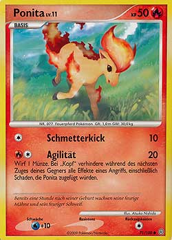 Ponita 71 — Sturmtief (German Pokémon TCG card)