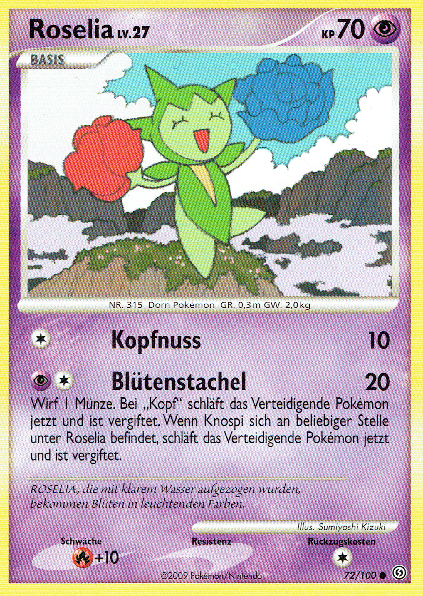 Roselia 72 — Sturmtief (German Pokémon TCG card)