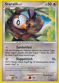 Staralili 75 — Sturmtief (German Pokémon TCG card)