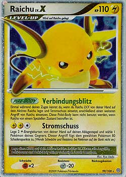 Raichu 99 — Sturmtief (German Pokémon TCG card)