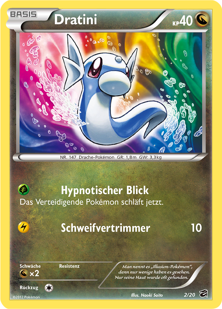 Dratini 2/20 — Drachengruft (German Pokémon TCG card)