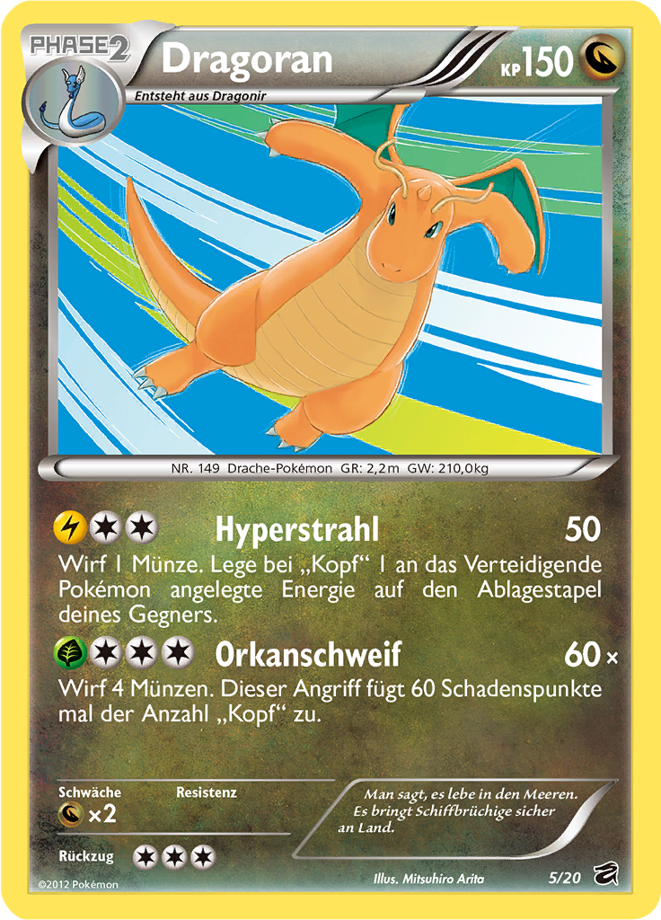 Dragoran 5/20 — Drachengruft (German Pokémon TCG card)
