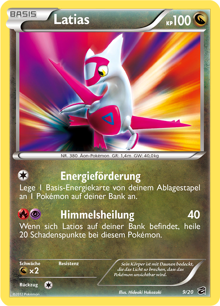 Latias 9/20 — Drachengruft (German Pokémon TCG card)