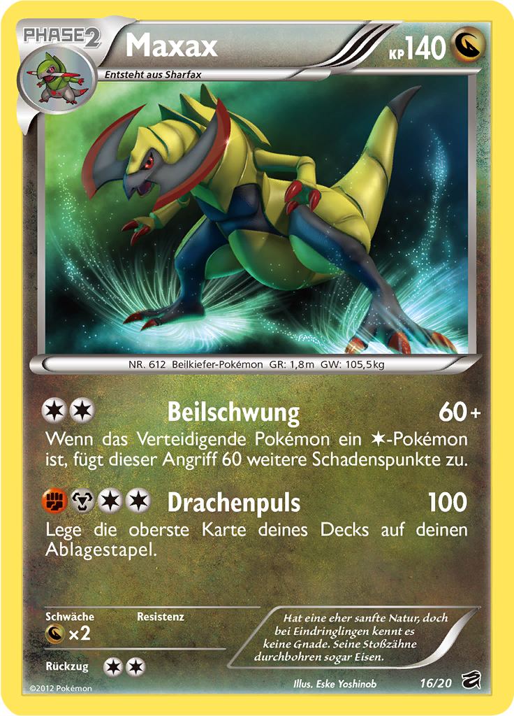 Maxax 16/20 — Drachengruft (German Pokémon TCG card)