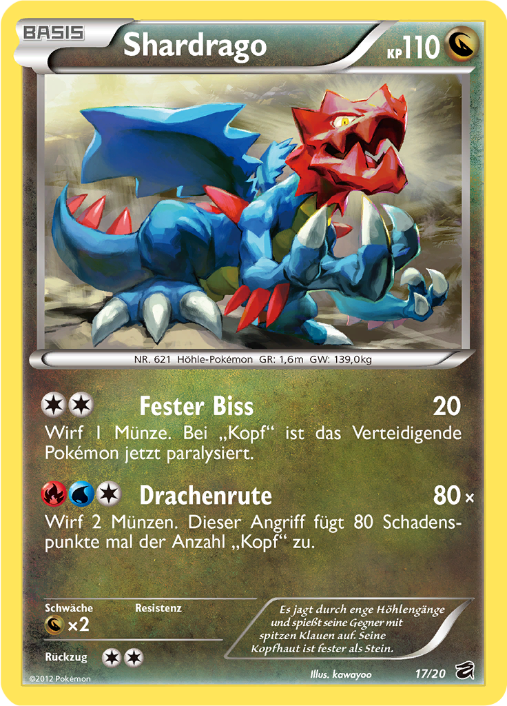 Shardrago 17/20 — Drachengruft (German Pokémon TCG card)