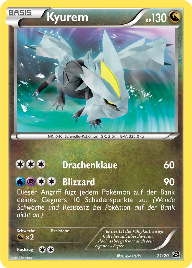 Kyurem 21/20 — Drachengruft (German Pokémon TCG card)