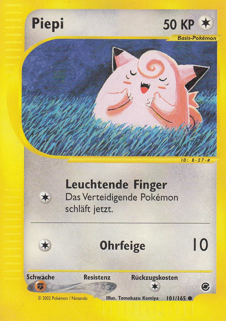 Piepi 101 — Expedition (German Pokémon TCG card)