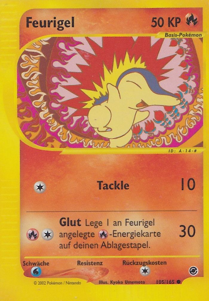 Feurigel 105 — Expedition (German Pokémon TCG card)