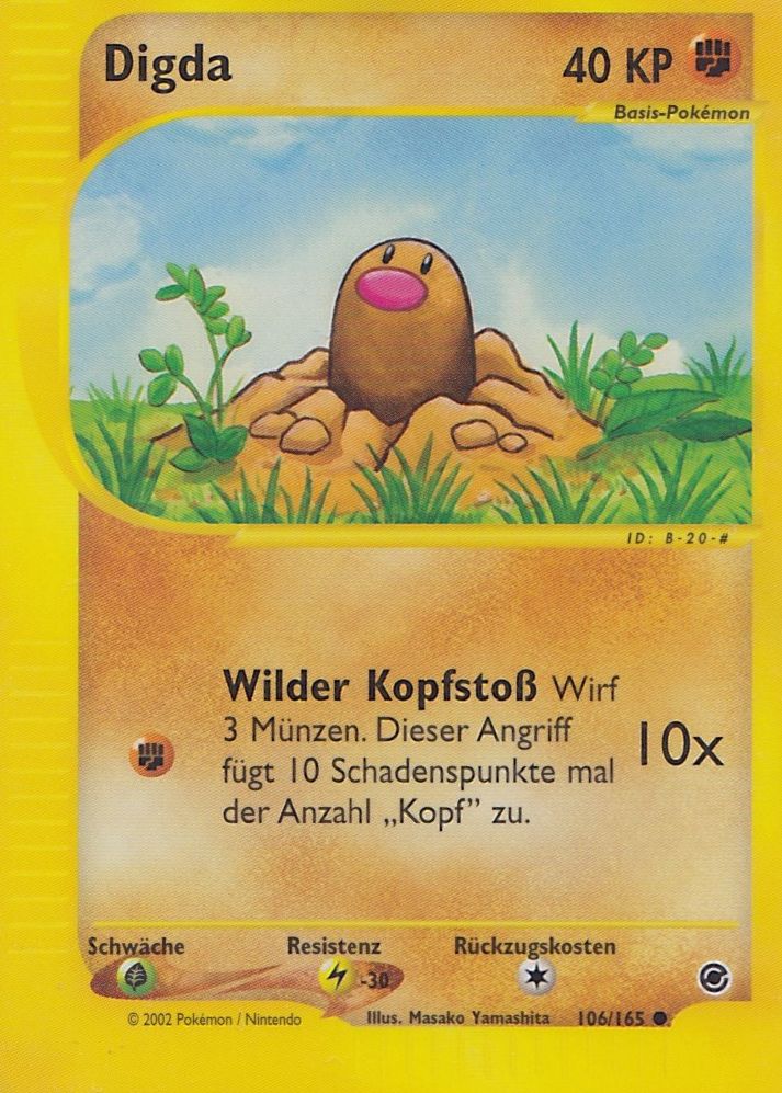 Digda 106 — Expedition (German Pokémon TCG card)