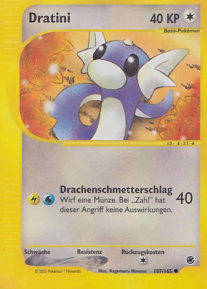 Dratini 107 — Expedition (German Pokémon TCG card)