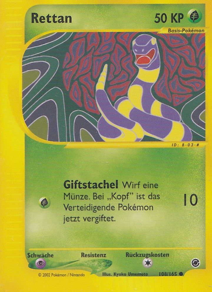 Rettan 108 — Expedition (German Pokémon TCG card)
