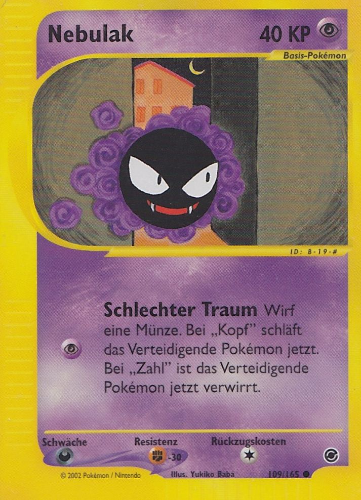 Nebulak 109 — Expedition (German Pokémon TCG card)