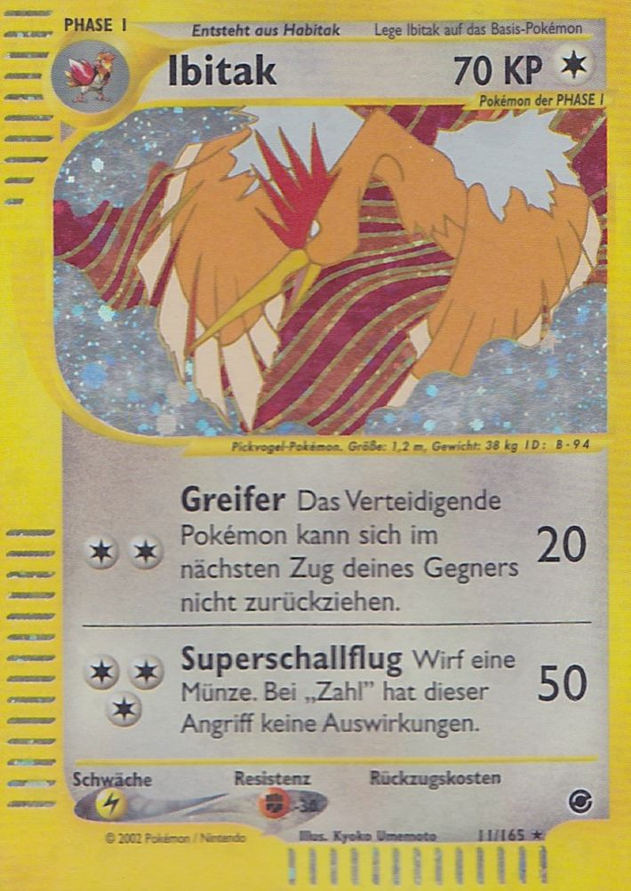 Ibitak 11 — Expedition (German Pokémon TCG card)