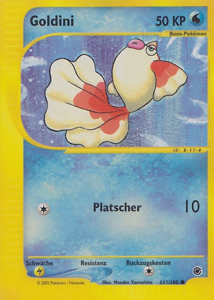 Goldini 111 — Expedition (German Pokémon TCG card)