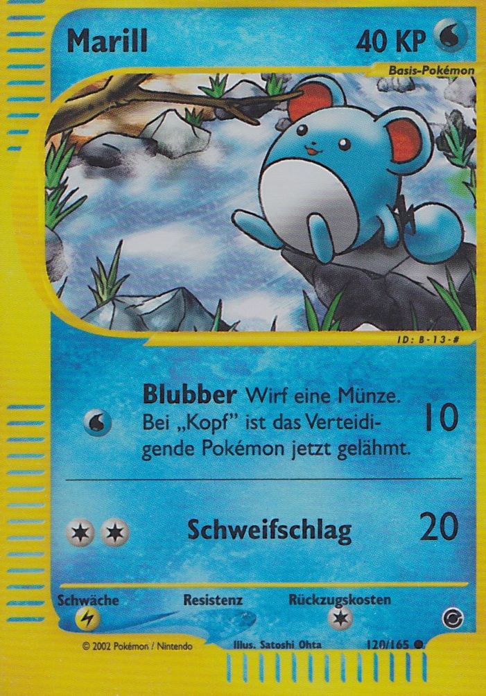 Marill 120 — Expedition (German Pokémon TCG card)