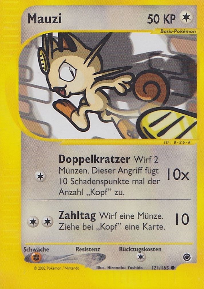 Mauzi 121 — Expedition (German Pokémon TCG card)