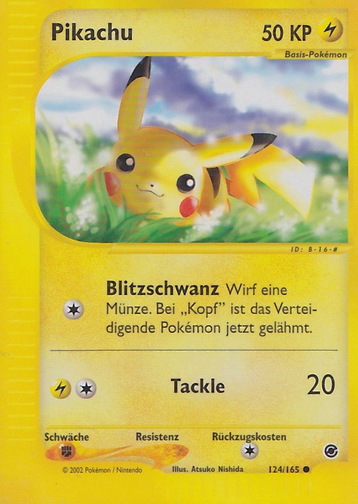 Pikachu 124 — Expedition (German Pokémon TCG card)