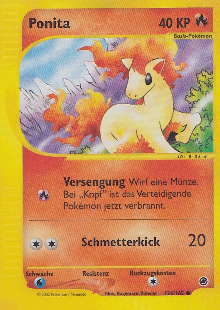 Ponita 126 — Expedition (German Pokémon TCG card)