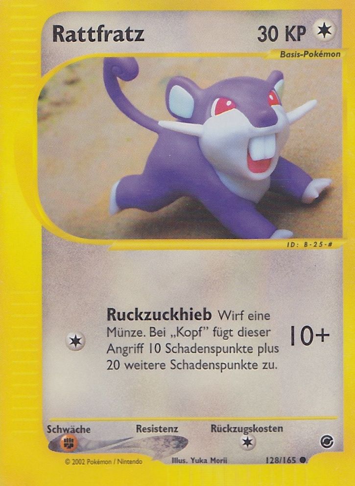 Rattfratz 128 — Expedition (German Pokémon TCG card)