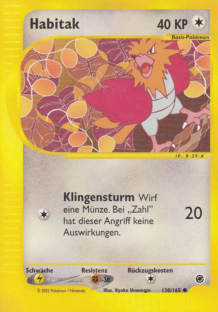 Habitak 130 — Expedition (German Pokémon TCG card)